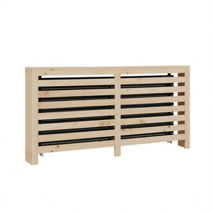 Cache-radiateur en bois massif de pin 66,5x7,5x33,1 pouces, revêtement de meuble - Product Image 1