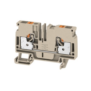 Nuevo Terminal de Conexión Directa Original PUSH IN de 800V 20A Tipo DIN A2C 2.5, Cobre con Recubrimiento de Oro, Klippon Connect - Product Image 1