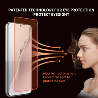 Protection d'écran en verre trempé pour téléphone, luxe, 2.5D, 9H, couverture complète, transparente, protection contre la lumière rouge, pour Honor Win RT