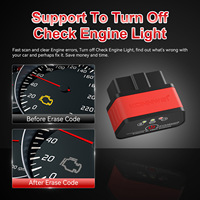 Lector de Códigos de Auto KONNWEI KW903 Mini ELM327, Escáner OBD2 con Soporte de Protocolo CAN