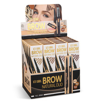Maquillage personnalisé OEM, marque privée, cosmétiques créatifs, maquillage minéral, rehausseur de sourcils double embout, résistant à l'eau, haute durabilité