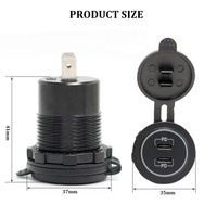 Le plus récent 36W double PD3.0 USB-C RV USB chargeur prise 12-24V USB C prise de voiture pour Auto électronique bateau et marine bricolage prise de voiture