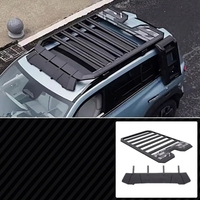 Échelle latérale de toit en alliage d'aluminium Equation Leopard 3, installation sans perçage, plateforme de modification de porte-bagages