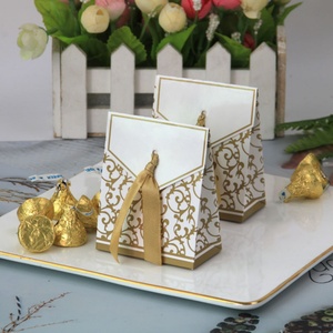 European-Style Silver Candy <b>Box</b> New Personality Creative Golden Age <b>Wedding</b> <b>Gift</b> Recyclable Solid Triangle Features Glossy Matt - Product Image 4