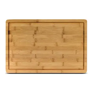 Custom Kitchen Heavy Duty Bamboo Cutting Boards With Juice Groove Handles