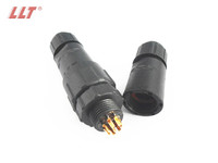 Connecteur étanche M14 IP67 IP68 pour lampe, 2 3 4 5 6 7 8 broches mâle et femelle, fiches de soudure