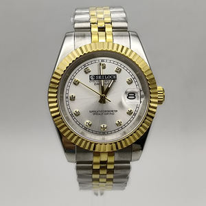 Montre automatique de luxe, verre saphir, acier inoxydable 904l, étanche, cadran diamant, mouvement NH35, montre pour homme - Product Image 1