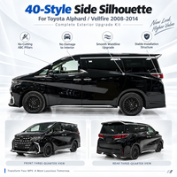 Kit de conversion de carrosserie de style 20 à 40 pour Toyota Alphard Vellfire 2008-2014, kit de mise à niveau extérieur