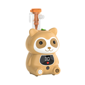 OEM recién lindo mapache pantalla digital inteligente para <span class=keywords><strong>tos</strong></span> asma duradero atomizar SFDA aprobado compresor nebulizador con sincronización - Product Image 5