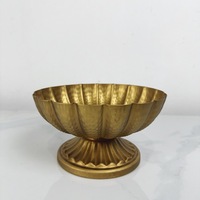 Décor à la maison nordique petit bol de fleurs rond en forme de Vase en cuivre antique pour pièce centrale de mariage
