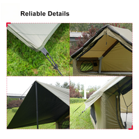 Grande tente de camping gonflable de luxe imperméable en Oxford pour 2-3 personnes, idéale pour le glamping familial