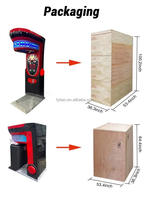 Machine de jeu de boxe interactive Riteng Arcade avec mesure de force de frappe, à monnayeur, en métal, certifiée CE