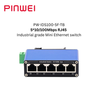 Switch Jaringan Industri Mini 10/100Mbps Gigabit 1-8 Port dengan Port Serat SC/FC/ST/SFP, Switch Ethernet Ringkas untuk Pemasangan DIN-Rail