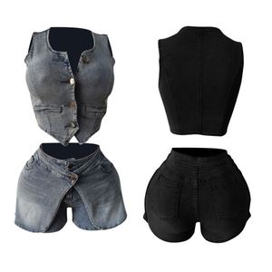 Conjunto de Ropa de <span class=keywords><strong>Tenis</strong></span> para <span class=keywords><strong>Mujer</strong></span>, Chaleco de <span class=keywords><strong>Tenis</strong></span> sin Mangas 2 en 1, <span class=keywords><strong>Traje</strong></span> Deportivo para Correr, Falda-Pantalón de Yoga - Product Image 1