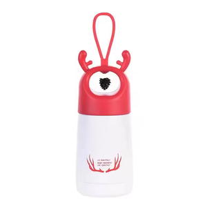 350ml Stainless Steel Double Wall Cute Children Cartoon Water <b>Bottle</b> Kids Rabbit Lids Leakproof Tumbler Vacuum Flask with Rope - Product Image 4