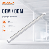 Lámpara LED Tri-Proof de Alta Eficiencia 165LM/W IP65, Aluminio y PC Impermeables para Iluminación Industrial y de Almacenes