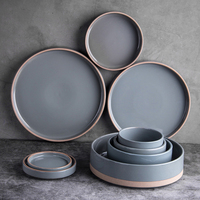 Service de vaisselle en porcelaine écologique à motif végétal, style Japandi, pour restaurants, hôtels, cafés et bars – Vente chaude LAZADA