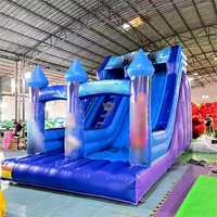 Château gonflable pour enfants avec toboggan et mur d'escalade pour fêtes et événements intérieurs/extérieurs, location