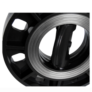 Vanne papillon manuelle en PVC plastique de type bride de 1 pouce, différentes tailles, Upvc/laiton/acier inoxydable/ - Product Image 3