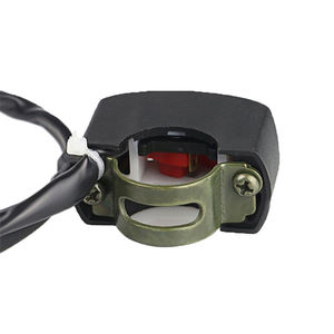 Interrupteur <span class=keywords><strong>clignotant</strong></span> universel pour guidon de <span class=keywords><strong>Moto</strong></span>, bouton marche/arrêt, vtt, vélo, DC12V/10A, fil noir à deux cœurs - Product Image 5