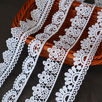 Dentelle élégante pour femmes avec broderie laiteuse, largeur personnalisée pour robes de mariée, rideaux, sous-vêtements, accessoires