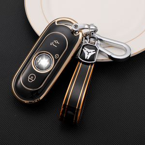 Cao Cấp Mềm TPU Chìa Khóa Xe Trường Hợp Bìa Shell Đối Với WM Weltmeister Ex5 Pro E5 <span class=keywords><strong>W6</strong></span> Ace Ex6 Cộng Với Ex5Z Vòng Chìa Khóa Keychain Túi Phụ Kiện - Product Image 2