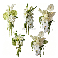 Bouquets de mariée artificiels personnalisés en roses, romantiques et faits à la main, parfaits pour les mariées, la Saint-Valentin et les mariages