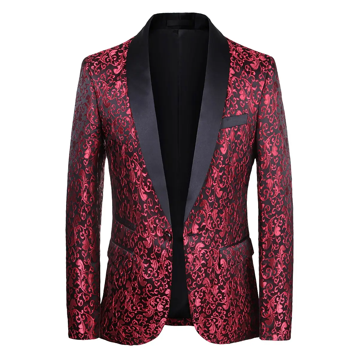 Wholesale men's slim jacket business casual suit jacket one button wedding blazer suit for men