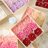 Künstliche Rosen-Duftkerzen Handgefertigte Zarte Blumenkerze für Zuhause Schlafzimmer Romantische Atmosphäre Dekoration