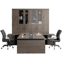 Bureau et chaise d'ordinateur commerciaux modernes en bois pour usage professionnel