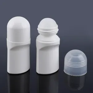 Rollo vacío de plástico con logotipo personalizado, rollo en botella, embalaje desodorante, rollo en botellas