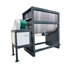 Mélangeur horizontal pour poudres sèches alimentaires et chimiques, en acier inoxydable, surface de <span class=keywords><strong>contact</strong></span> avec les matériaux, capacité 300 kg - Product Image 2