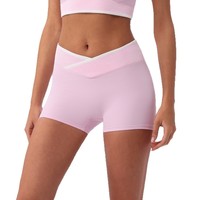 Nouveaux shorts de yoga taille haute, anti-transpiration, infroissables, ajustés, effet seconde peau, design push-up fessier, pour femme, taille XL
