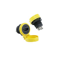Lshitech HD prise étanche IP67 connecteurs de fil extérieur circulaire électrique HD connecteur droit