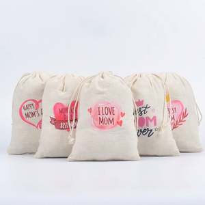 Bolsa de Tela de Algodón con Cordón, Personalizada, Ecológica, Reciclada, con Logotipo Personalizado, Colorida y Suave - Product Image 3