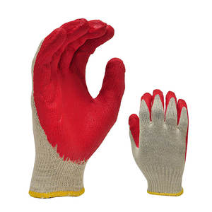 Guantes de trabajo diario Hilo de algodón Látex sumergido Palma Fábrica Barato al por mayor Jardín Hogar Almacén Guante - Product Image 3