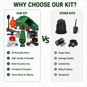 Equipo <span class=keywords><strong>de</strong></span> Emergencia Profesional para Exteriores, Compacto y Portátil, para 2-3 Personas, para Campamento, Senderismo y Actividades al Aire Libre, con Kit <span class=keywords><strong>de</strong></span> Primeros Auxilios - Product Image 4