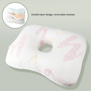 Wholesale Ear Hole Pillow Side Sleeper Ear Piercing Cushion Soft Cotton Pillow Factory Supply for Sleeping Home Care - Product Image 5