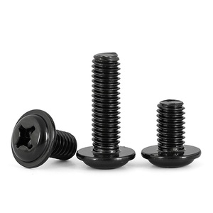 Vis de machine en fer zingué Dingxin Classe 8 A2, filetage standard, diamètre de la tête 10mm/12mm, M2.5 et M6 - Product Image 5