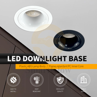 Plafonnier LED en tissu PVC extensible à prix d'usine, luminaire encastré en plastique ABS, boîtier de lampe LED GU10 Gx53