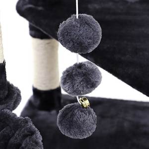 Jouet pour chat Cadre d'escalade pour chat Tour pour chat avec planche à gratter, perchoir en peluche rembourré et panier confortable Gris fumé - Product Image 3