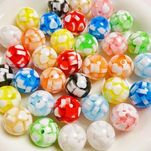 Cuentas Redondas Acrílicas de 16 mm con Forma de Corazón y Diseño de Puntos para Hacer Pulseras, Llaveros, Cadenas para Teléfonos, Accesorios de Joyería - Product Image 3
