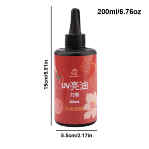 TIMESRUI Vernis UV Haute Brillance Scellant Transparent Sans Solvant Résine de Finition pour Bijoux et Artisanat en Argile Étanche Sans COV Non Toxique - Product Image 6