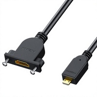 Cable de Extensión Adaptador Macho a Hembra con Bloqueo de Tornillo, Núcleo de Cobre Libre de Oxígeno para Conexión y Compartición de Cámaras de Ingeniería