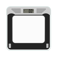 Balances parlantes OEM pour le poids corporel Pèse-personne de salle de bain parlante numérique précise, mise en marche et arrêt automatiques pour les personnes âgées ou malvoyantes