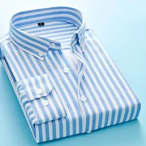 Luxury Elegant Men's Solid Casual <b>Flannel</b> Shirts Long Sleeve V-neck Spring 100% Cotton - Product Image 6