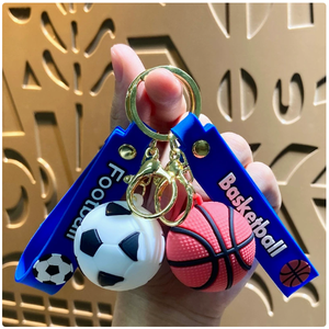 Llavero personalizado de camiseta de fútbol, llavero deportivo de plástico - Product Image 2