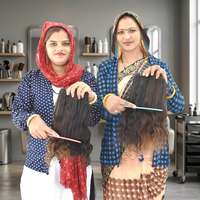 Extensions de cheveux naturels ondulés indiens Remy de qualité supérieure, 100 % alignés sur les cuticules, double trame, à coller, sans produits chimiques, vente en gros