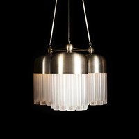 Lampe suspendue vintage américaine XZ, en laiton et verre, pour plafond haut, lustre de chambre à coucher, luminaire suspendu design pour salle à manger