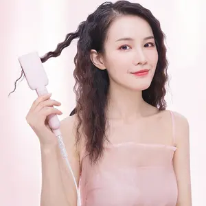 Vivid&Vogue 038 34W mini pink egg roll stick vegetable protein hair protecting hair waver curler 23mm womens hair curlers wand